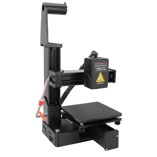 Précision d'impression Améliorée, Chauffage Rapide, Machine d'impression 3D Compacte pour l'éducation avec Multiplexage de Division de Fréquence, Haute Précision (Black)