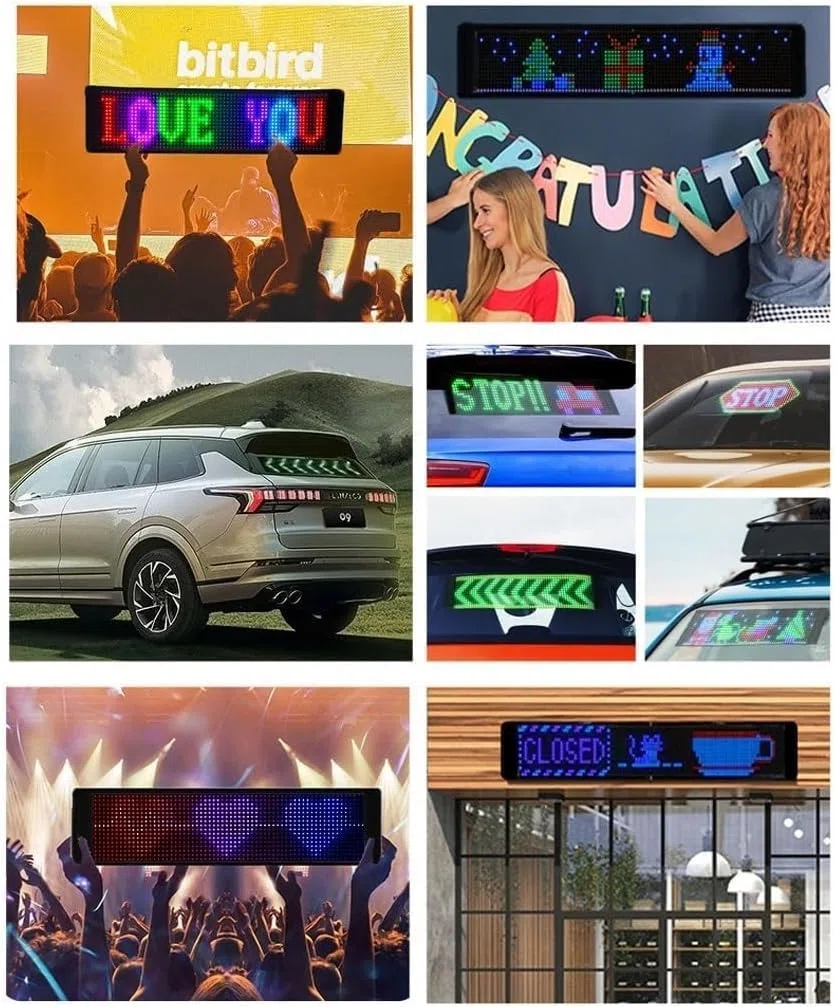 MDybf Informations publicitaires Flexibles à LED for défilement de Voiture, adaptées aux écrans Souples LED dans Les magasins, Les Bars et Les fenêtres d'hôtel et Les magasins (Size : 980 * 150mm)