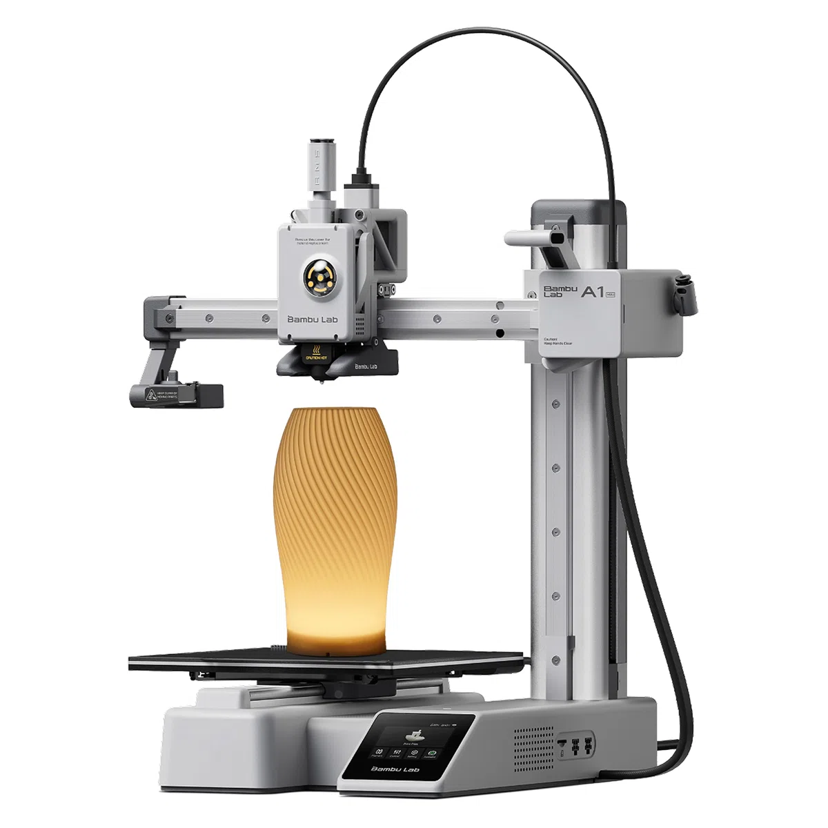 Bambu Lab A1 Mini Imprimante 3D+Lampe LED, Montage en 20Mins pour Débutant