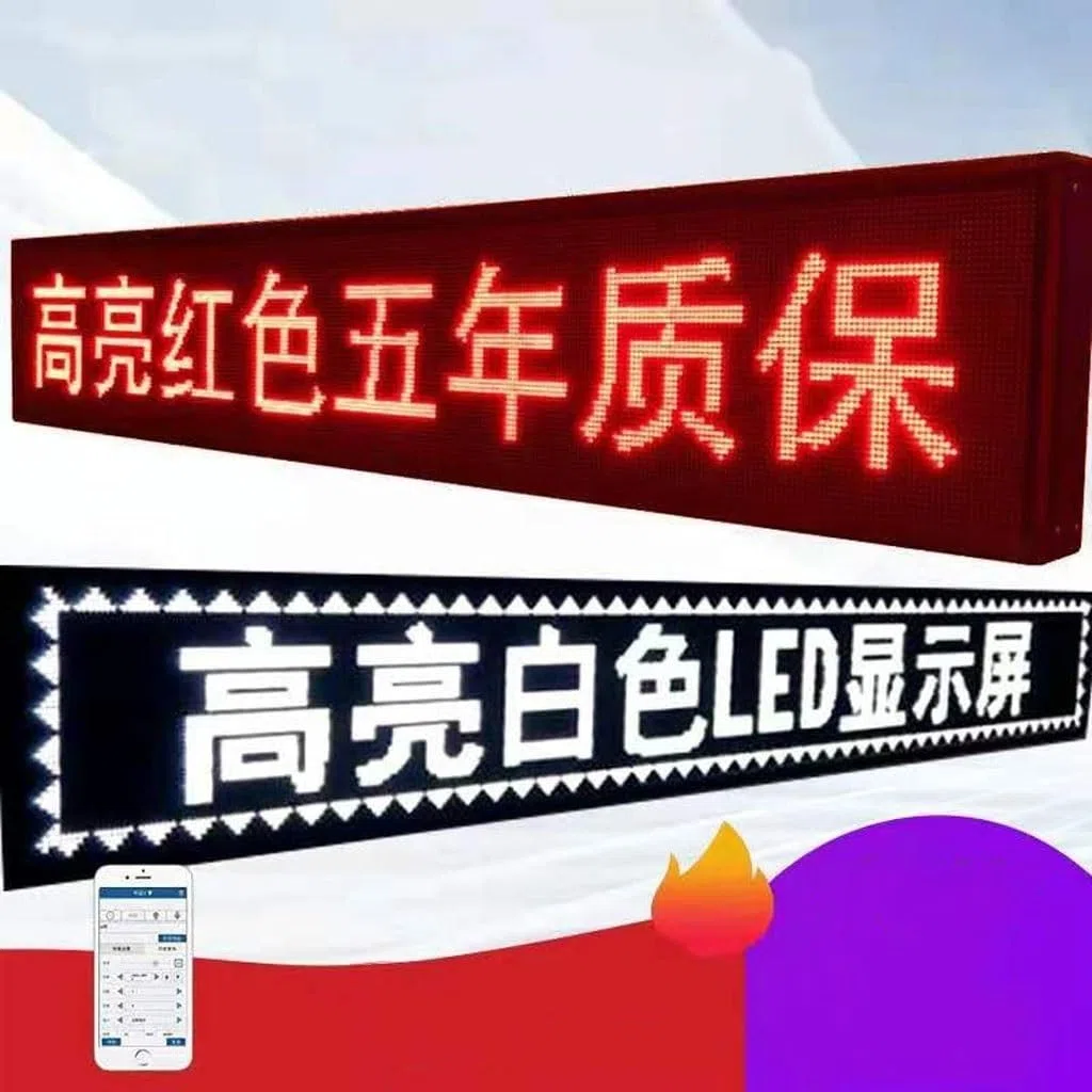 JSY Affichage Panneau d'intérieur défilant avec panneau d'affichage numérique LED programmable haute résolution P10 LED programmable (Size : 169 * 57cm)
