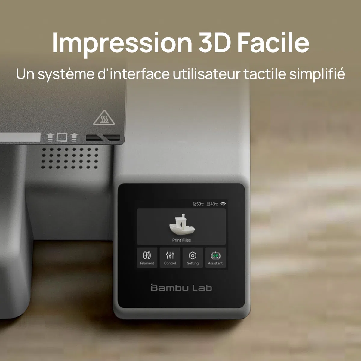 Bambu Lab A1 Mini Imprimante 3D+Lampe LED, Montage en 20Mins pour Débutant
