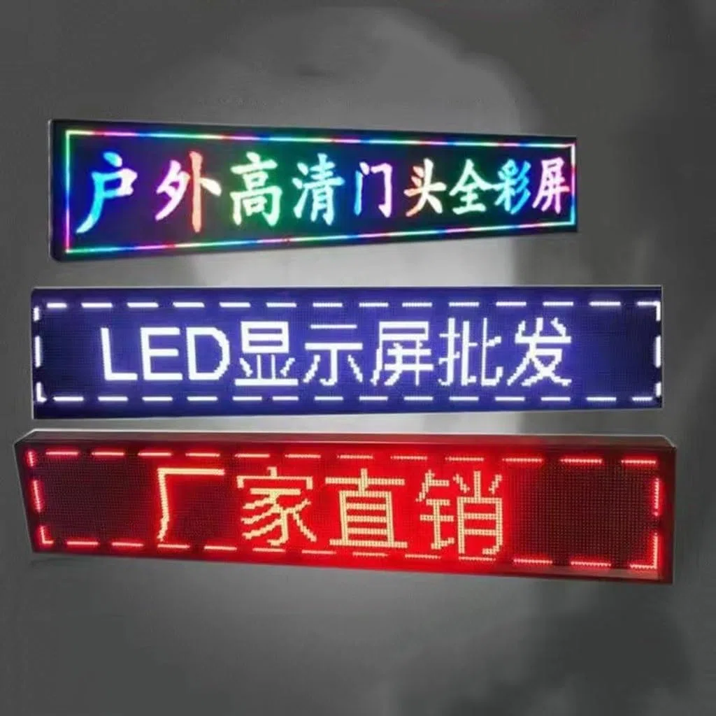 JSY Affichage Panneau d'intérieur défilant avec panneau d'affichage numérique LED programmable haute résolution P10 LED programmable (Size : 169 * 57cm)