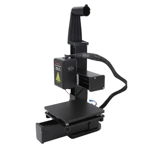 Précision d'impression Améliorée, Chauffage Rapide, Machine d'impression 3D Compacte pour l'éducation avec Multiplexage de Division de Fréquence, Haute Précision (Black)