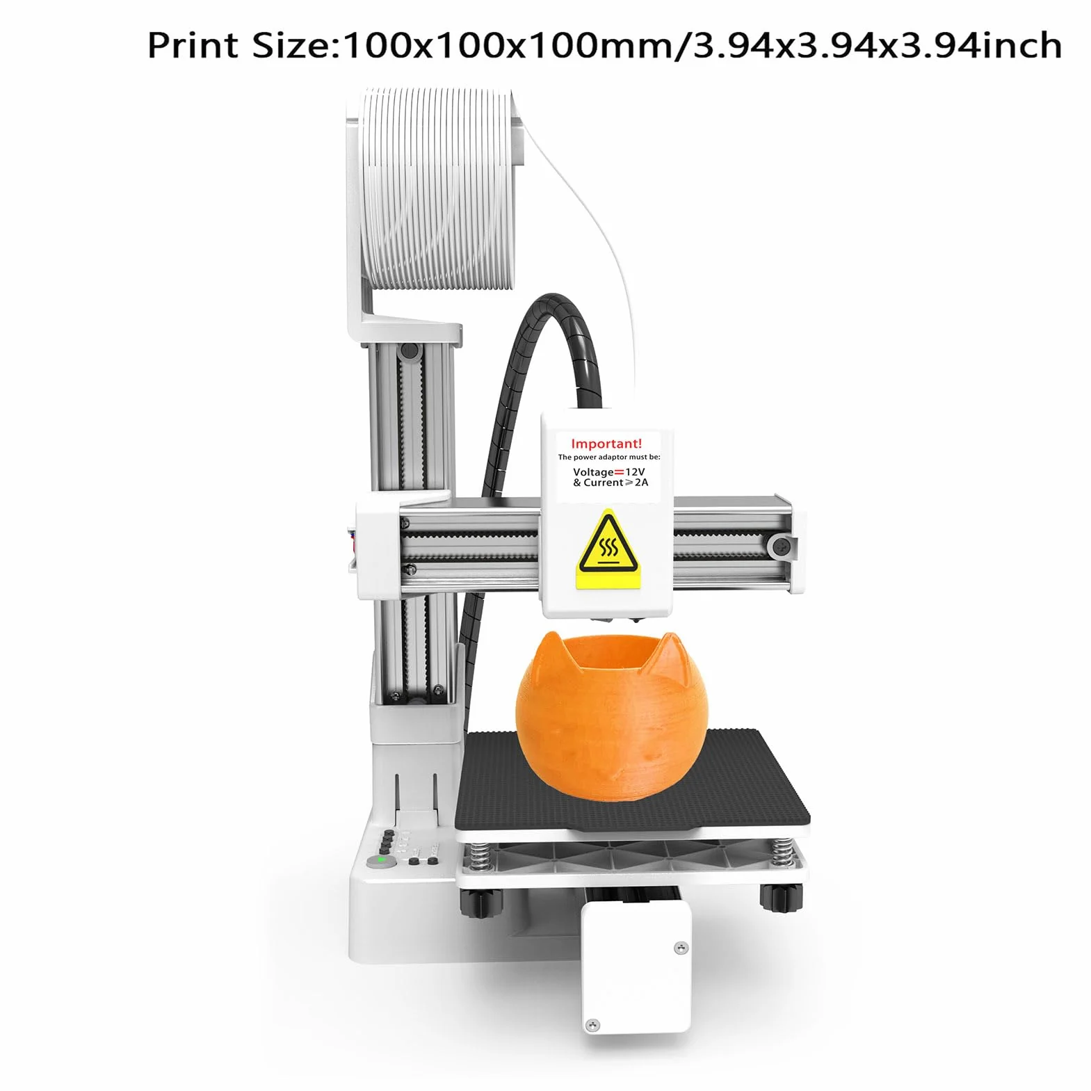 Topiky Mini Imprimante 3D, Imprimantes FDM 3D pour Les Débutants, Haute Précision Chauffage Rapide Machine d'impression 3D pour L'éducation, Multiplexage de la Division de (White)