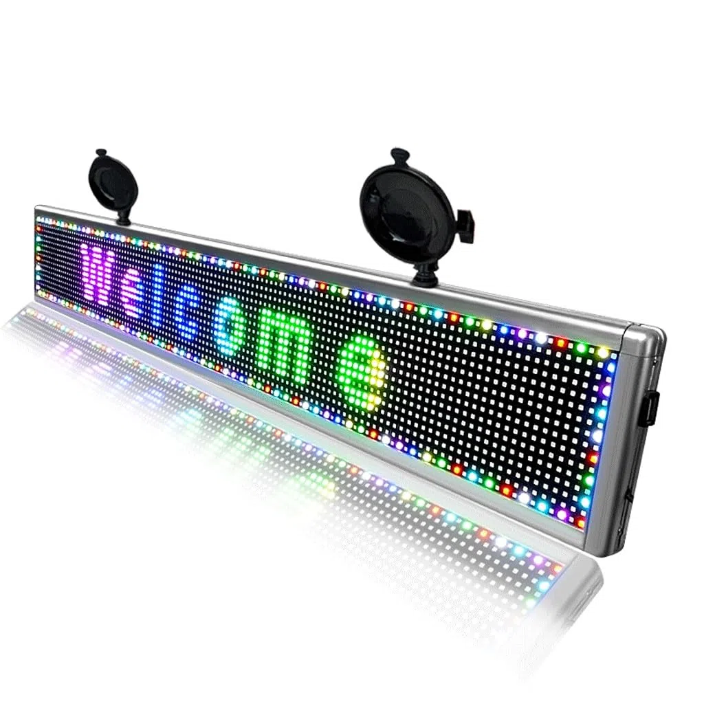 ZCX Panneau de signalisation de message de défilement programmable de signe de voiture mené for la voiture, magasin, magasin LED Affichage de Signe