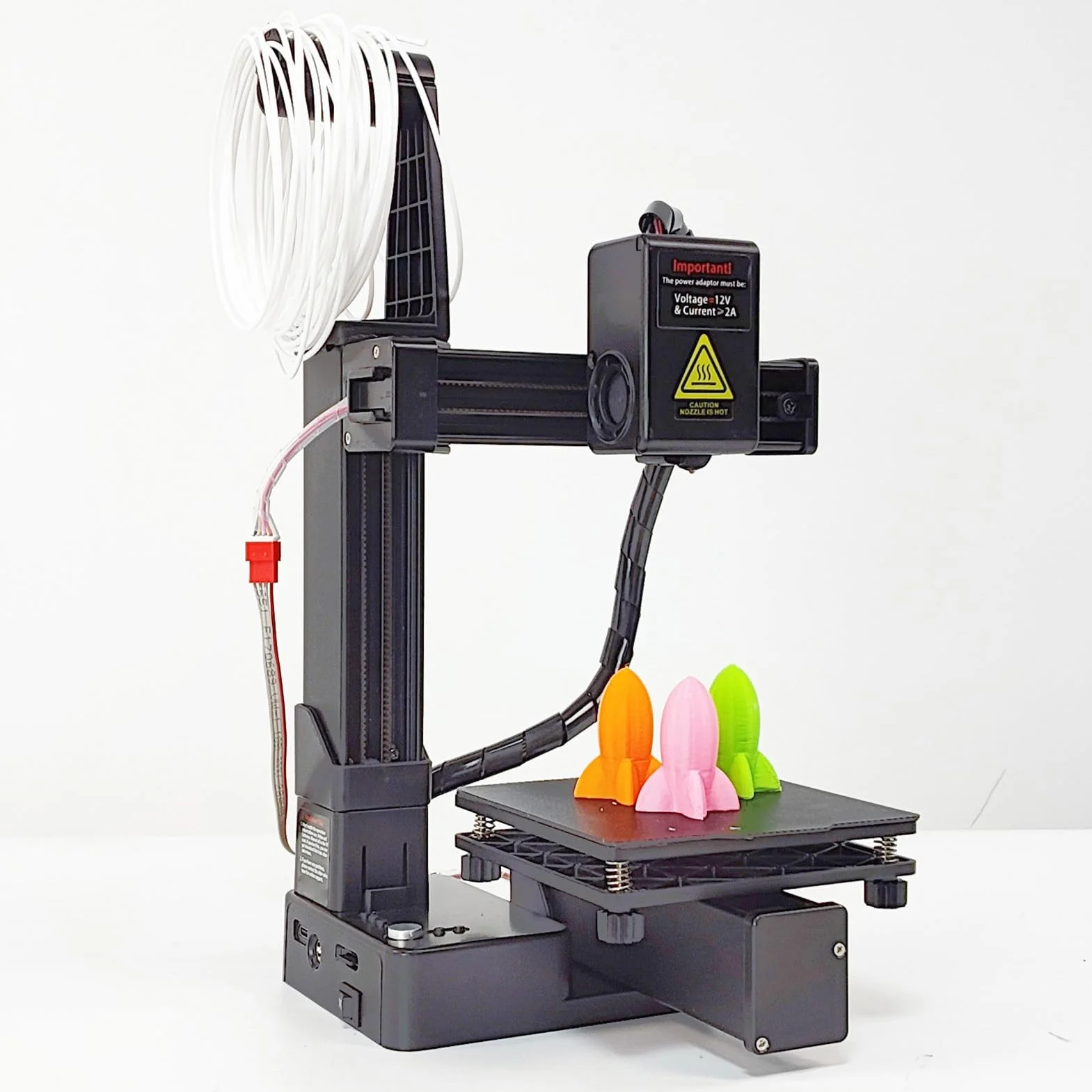 Diyeeni Mini Imprimante 3D K10, Imprimantes 3D FDM pour Débutants, Haute Vitesse et Précision, Mise à Niveau Automatique de la Machine d'impression 3D pour Les Enfants, 230 ℃ Haute