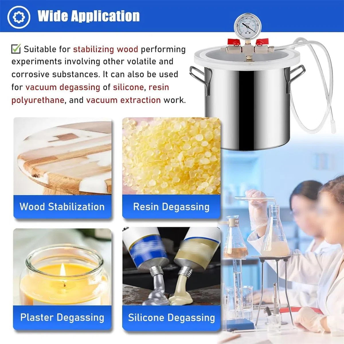 Kit de chambre sous vide en résine époxy pour démousser – Parfait pour les travaux manuels, les projets de bricolage et une utilisation professionnelle