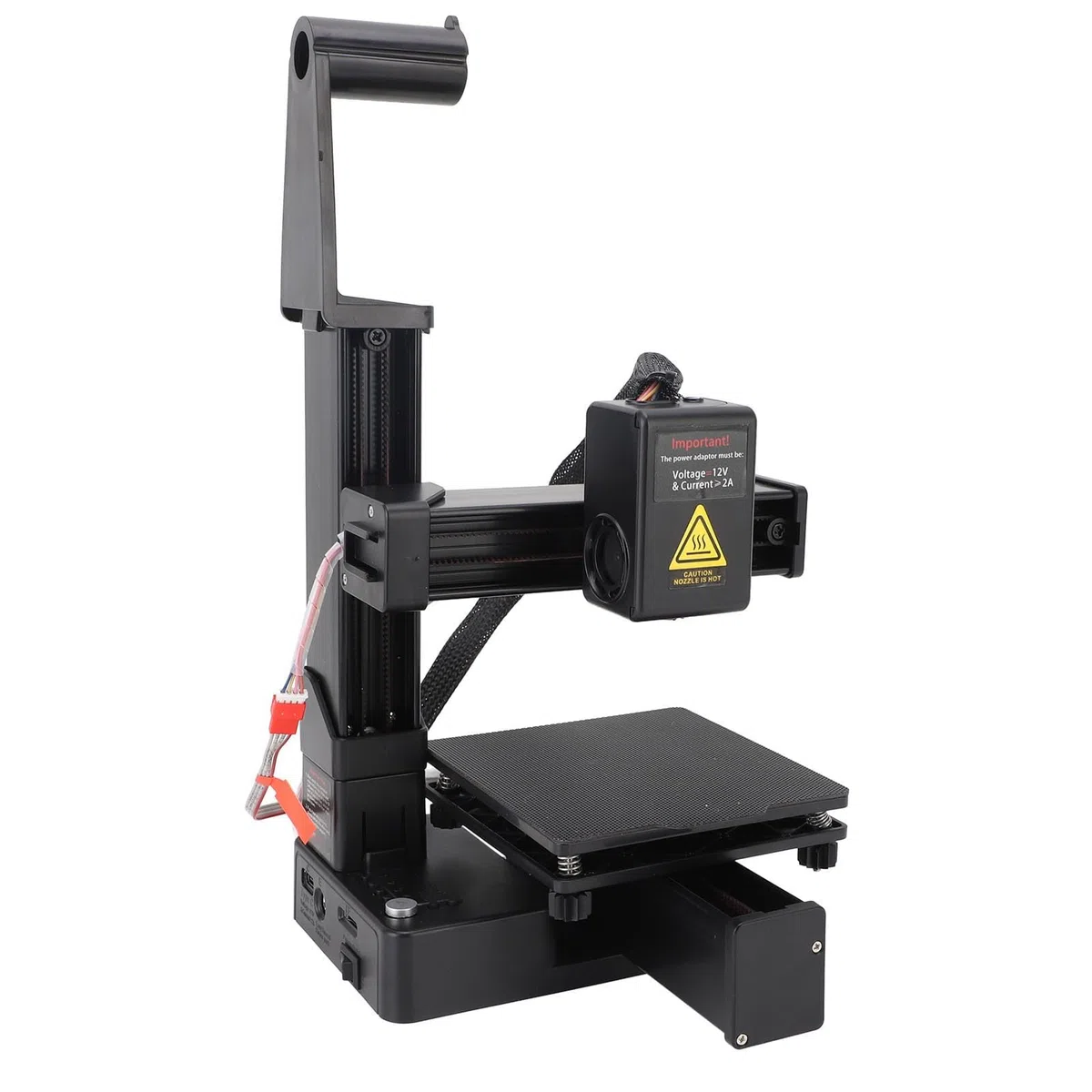 EMUKOEP Imprimante 3D Polyvalente pour Débutant, Haute Précision avec Technologie de Multiplexage par Répartition en Fréquence, Petite Machine d'impression 3D pour Projets Créatifs (Noire)