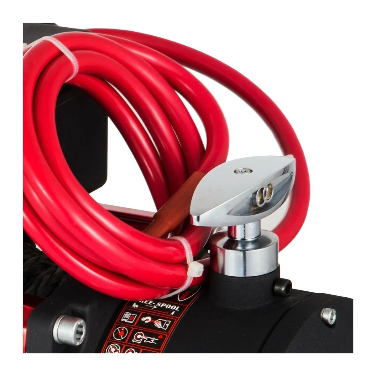 Treuil électrique à corde synthétique 13500LBS 12V Treuil 4X4 avec 2 télécommandes for camions RV ATV UTV Pour le bricolage