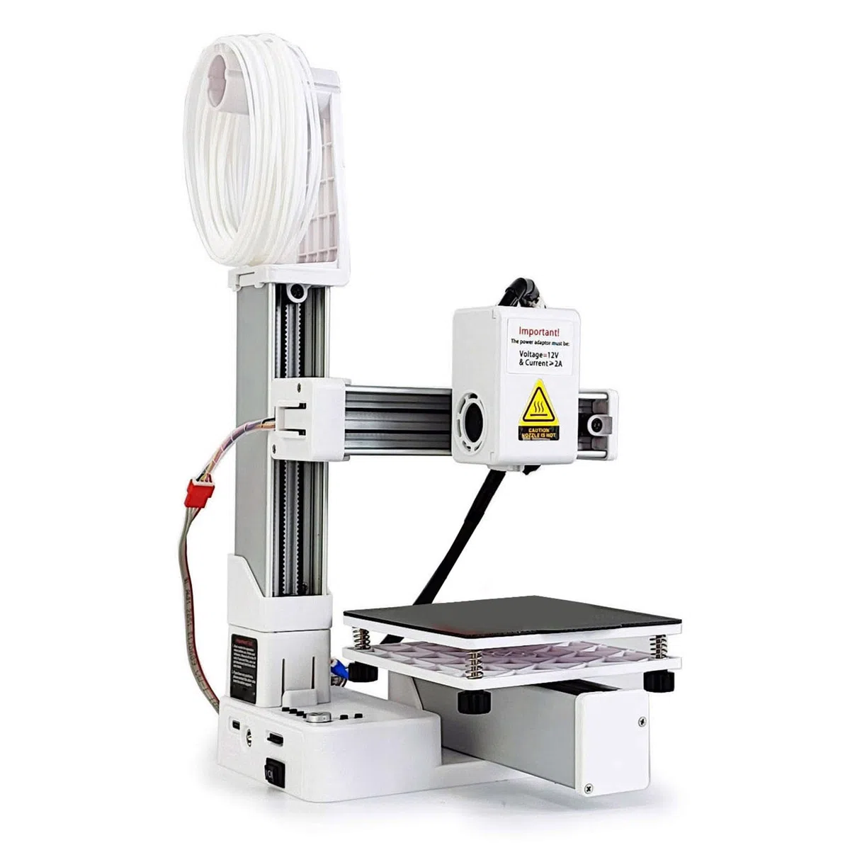 Topiky Mini Imprimante 3D, Imprimantes FDM 3D pour Les Débutants, Haute Précision Chauffage Rapide Machine d'impression 3D pour L'éducation, Multiplexage de la Division de (White)