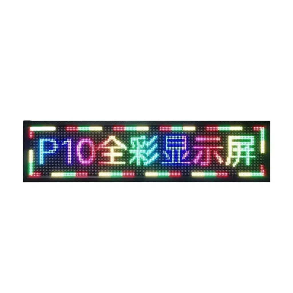 JSY Affichage Panneau d'intérieur défilant avec panneau d'affichage numérique LED programmable haute résolution P10 LED programmable (Size : 169 * 57cm)