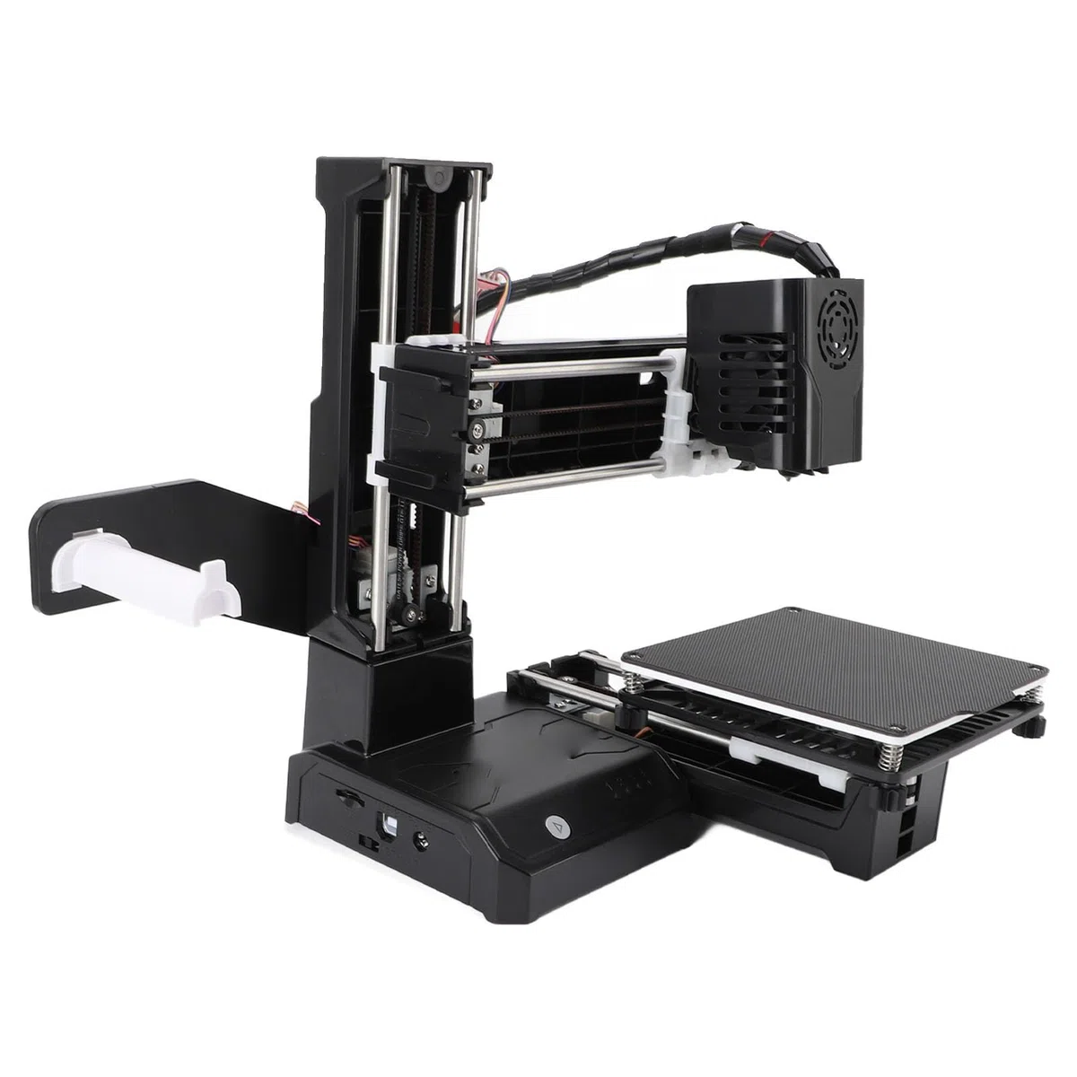 Imprimante 3D Cliquez sur Mini Machine d'impression de Bureau pour Les Enfants 100x100x100mm Taille d'impression Plateforme Amovible OneKey Printing, Léger, Portable et (Prise UE)