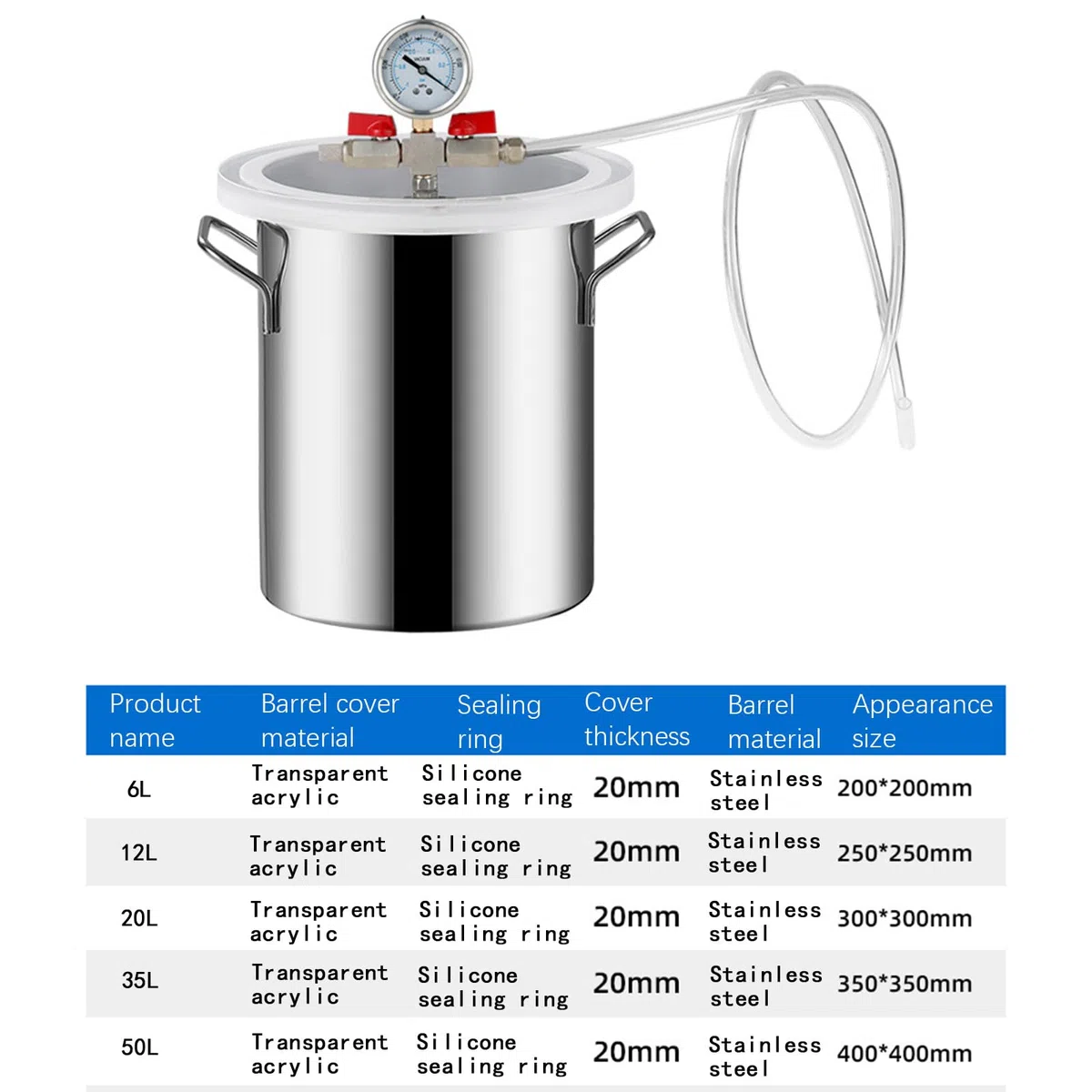 Kit de chambre sous vide en résine époxy pour démousser – Parfait pour les travaux manuels, les projets de bricolage et une utilisation professionnelle