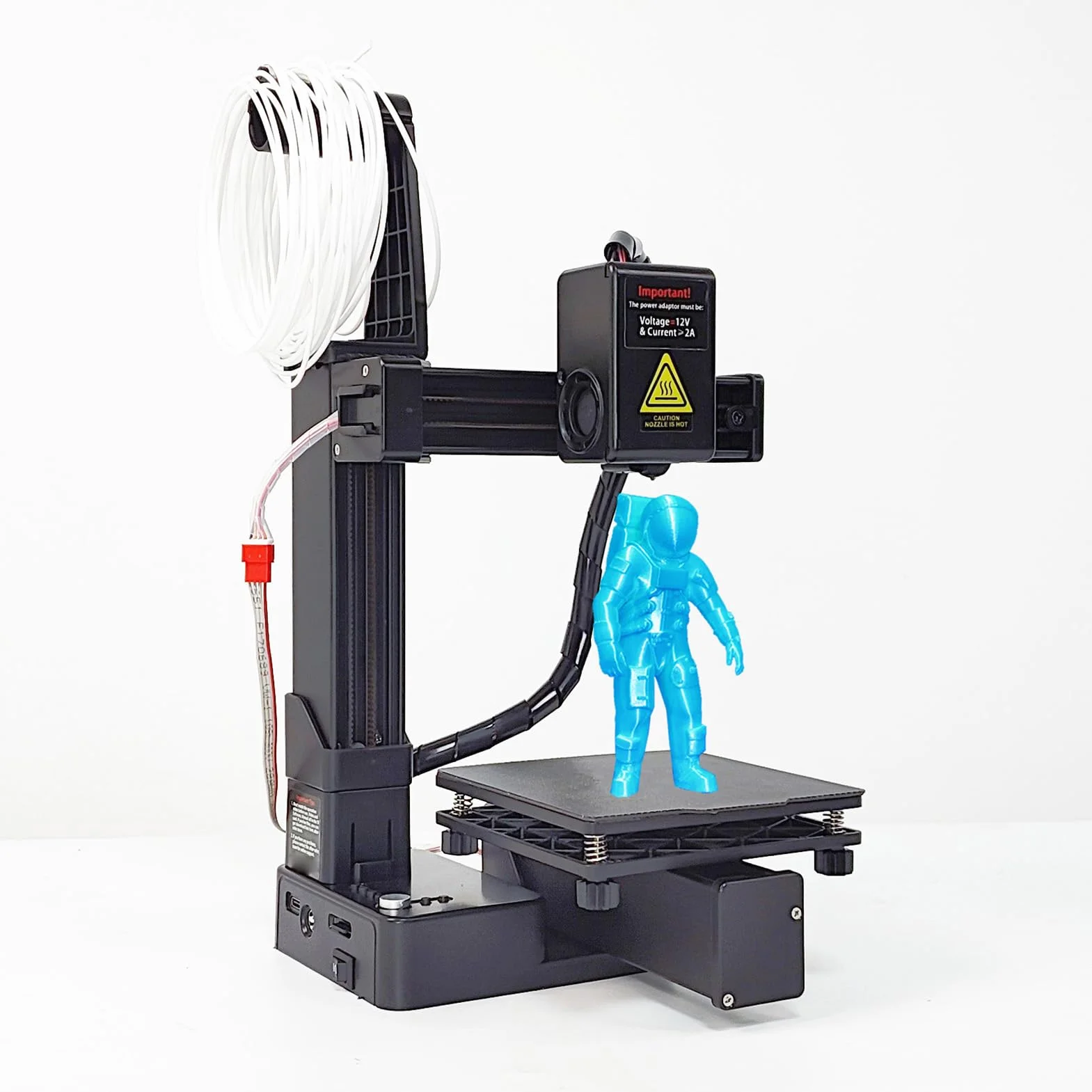 EMUKOEP Imprimante 3D Polyvalente pour Débutant, Haute Précision avec Technologie de Multiplexage par Répartition en Fréquence, Petite Machine d'impression 3D pour Projets Créatifs (Noire)
